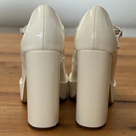 Aldo white coquette y2k platform heels - Picture 4 of 11
